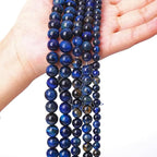 120PCS 6mm Lapis Lazuli Blue Tiger Eye Beads Natural Stone Round Loose Beads - Image 6