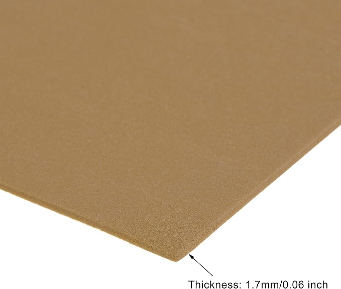 uxcell Light Brown EVA Foam Sheets 11 x 8 inch 1.7mm Thickness - Image 3