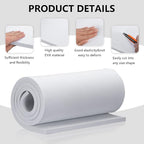 15mm Thick White Eva Foam Cosplay Sheets roll, 13.9" x 39" Premium eva Craft - Image 3