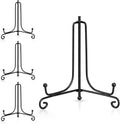 Artliving Plate Stands for Display, 5 Inch Black Iron Easel Plate Display Photo by Artliving