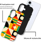 ZHEGAILIAN Case for iPhone 16 Plus, Geometric Colors Durable Shockproof - Image 3