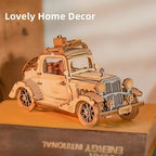 Rowood 3D Puzzles for Adults, Vintage Car Wooden Model Kits to Build, DIY Adult - Image 2