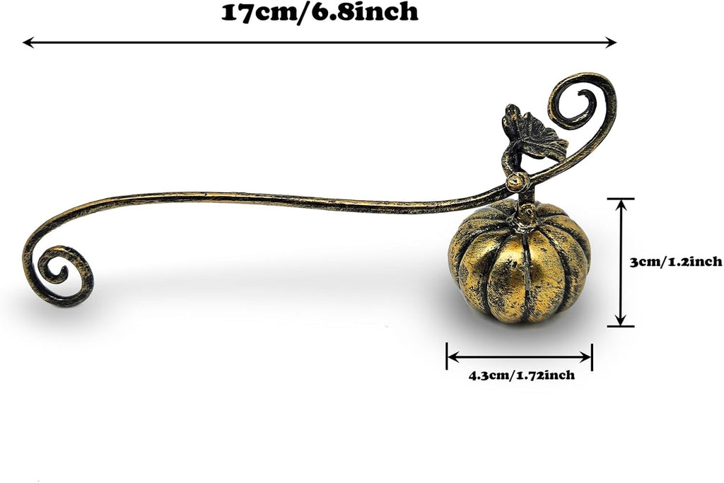 ZOOYOO Candle Snuffer,Vintage Candle Extinguisher Snuffers with Long Handle,Pumpkin Candle Tool for Putting Out Extinguishing Candle Wick Flame Safely