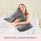 BEDELITE Satin Pillowcase for Hair and Skin, Super Soft and Cooling Similar to - Image 4