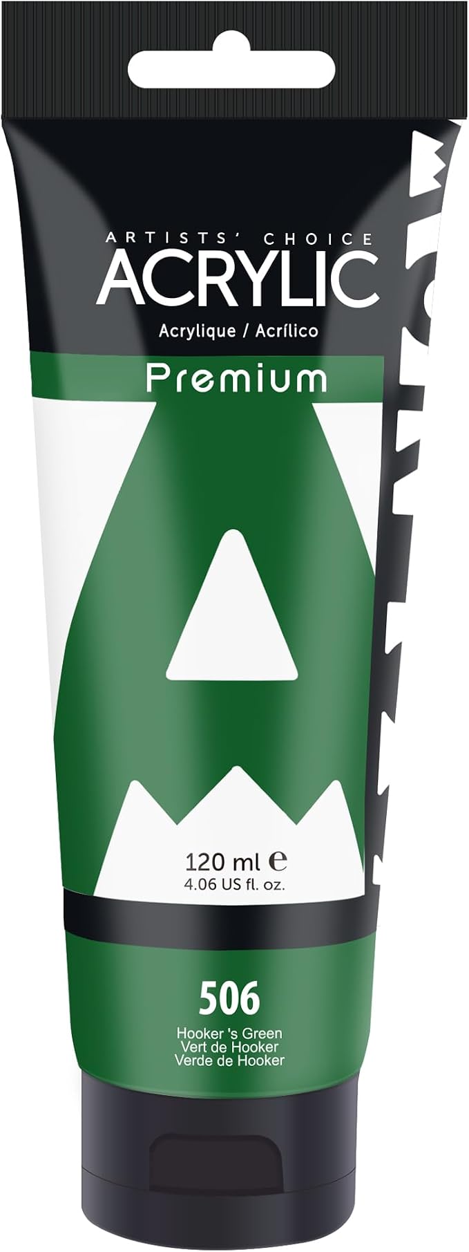 AUREUO Hooker's Green Acrylic Paint, 4 Fl Oz / 120ml Single Tube, Rich Pigment by AUREUO