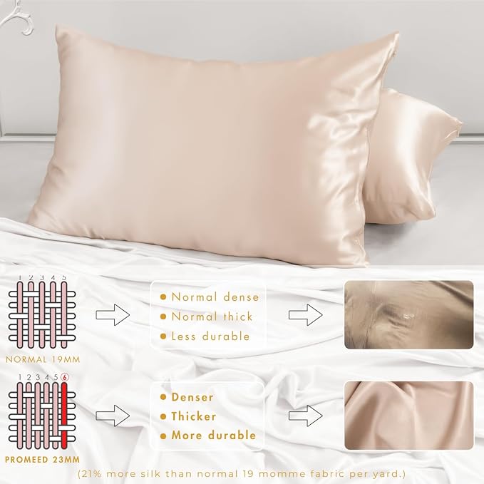 PROMEED 23 Momme Silk Pillowcase 2 Pack - Image 5