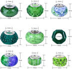 Aipridy Assortment European Large Hole Beads Spacer Beads Rhinestone Craft Beads - Image 4