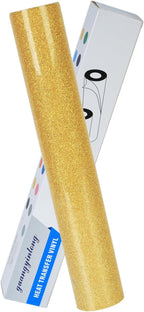 guangyintong Heat Transfer Vinyl Glitter Gold HTV Rolls, Glitter HTV Vinyl by guangyintong