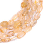HAAMIIQII Natural Gold Rutilated Quartz Pebble Stone 5-8mm Small Irregular - Image 3