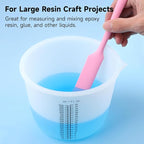 Gartful 1000ml Reusable Silicone Resin Cups, Large Silicone Mixing Bowl - Image 6