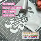 PU Heat Transfer Vinyl 12"×10ft Roll Grey – HTV - Image 2