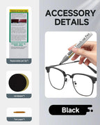Matte Black Eyeglass Frame Touch Up Paint Pen, All-in-One Touch Up Kit - Image 7
