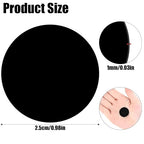 30Pcs 1 inch Black Acrylic Discs Acrylic Circle Blanks | 0.04inch Thick Round - Image 2