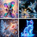 4 Pack Diamond Art Kits for Adults, 5D Hummingbird Diamond Painting Kits for by Unknown