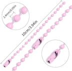 Lemonkey 100Pcs Ball Beads Chains Bulk, 4 Inch Dog Tag Metal Small Chains - Image 2
