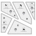 Creative Grids Crazier Eights Template and Quilt Ruler – CGRMT7 – Made in USA by CreativeGrids