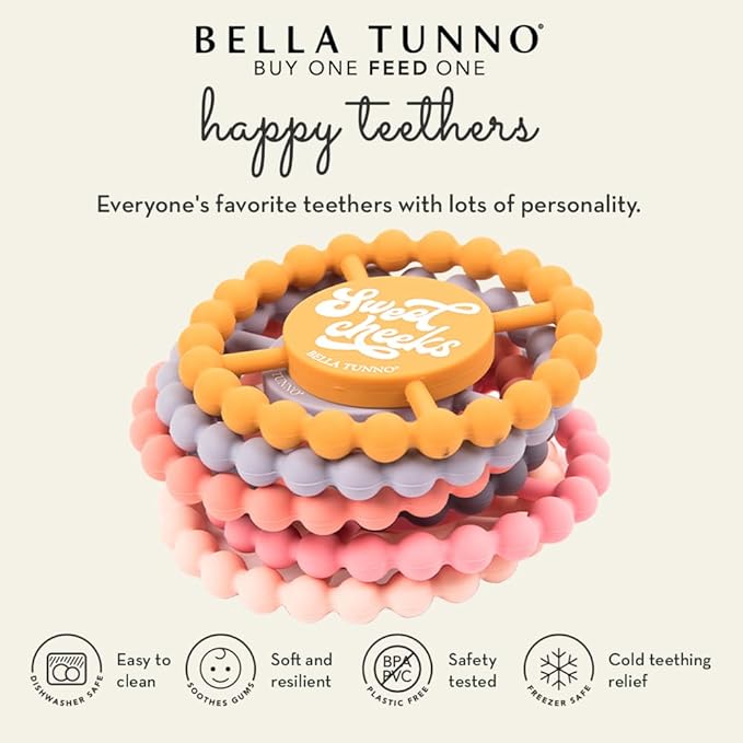 Baby Teether by Bella Tunno, Silicone Teethers for Babies 3-6 Months, 6-12 Months, Baby Toys, Pacifier, Teething Relief, Boys, Girls, It's Me Hi