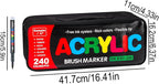 240 Colors Bag Acrylic Paint Markers Set, Soft Flexible Brush Markers - Image 3