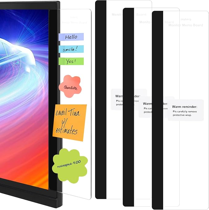 Joyberg 3PCS Monitor Memo Board, Memo Board by Joyberg