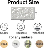 Stencils for Crafts Reusable Texture Stencils Background Stencil Leaf Floral - Image 2