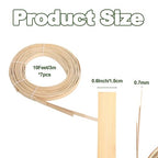 Bamboo Strips for Weaving, 0.6 Inch Wide Strips for Craft 10 Feet Long Smooth - Image 2