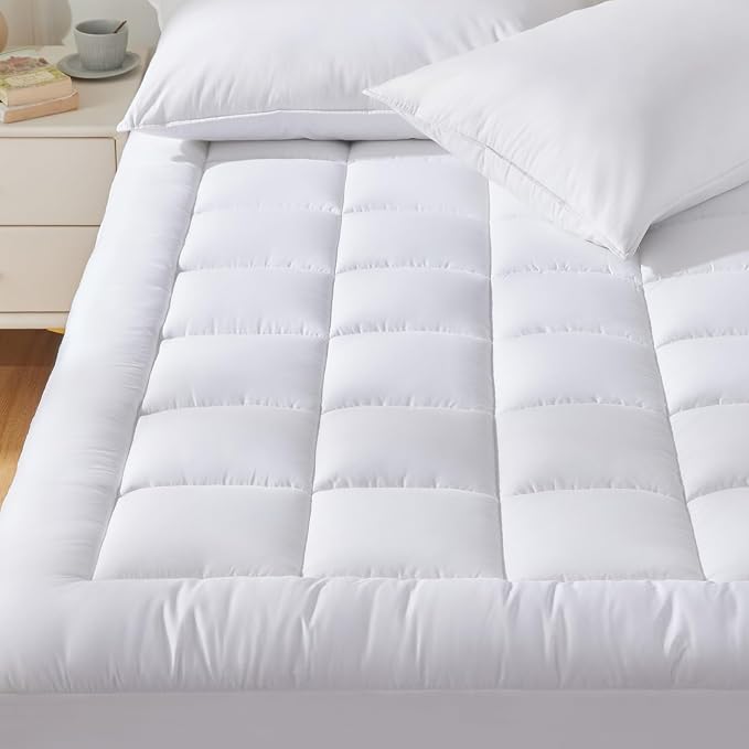 CozyLux Full Size Mattress Pad Pillow Top Cotton Cooling Mattress Topper 8-21" by CozyLux