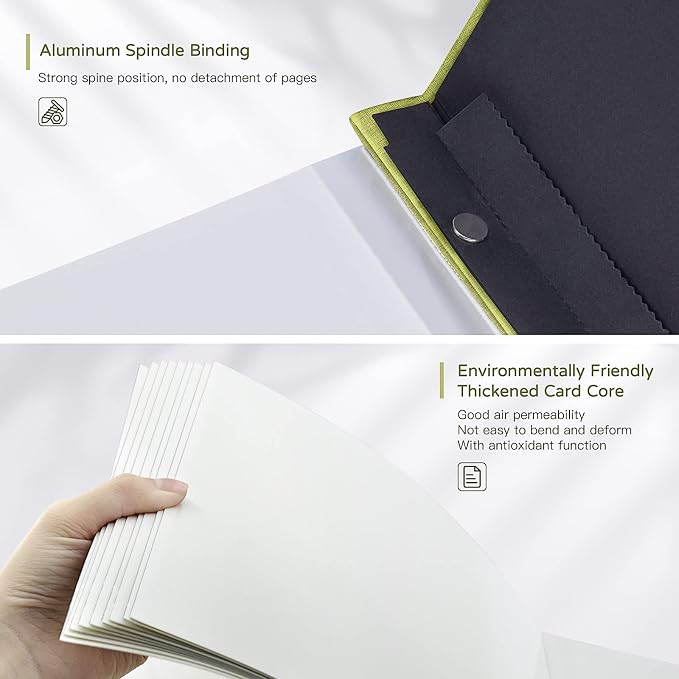 Popotop Large Photo Album Self Adhesive 4x6 5x7 8x10 Scrapbook Album DIY - Image 7