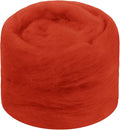 JeogYong Needle Felting Wool, 1.76oz Wool Roving Chunky Wool Yarn, Dark Orange by JeogYong