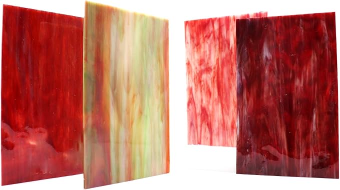 LITMIND 12 Pack Assorted Stained Glass Sheets, 4x6 Inch Glass Mosaic Tiles - Image 3