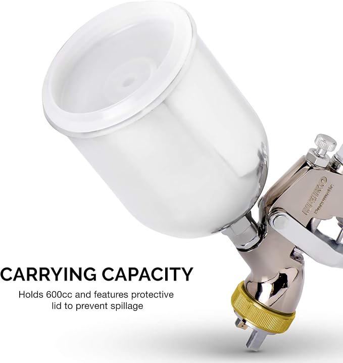 NEIKO 31215A HVLP Spray Gun Paint Sprayer, 1.7 mm Spray Paint Gun, Nozzle Size - Image 5
