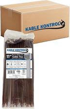 Kable Kontrol Brown Zip Ties 11 Inch 8, 50 Lbs Tensile Strength, Bulk Pack by KABLEKONTROL%C2%AE