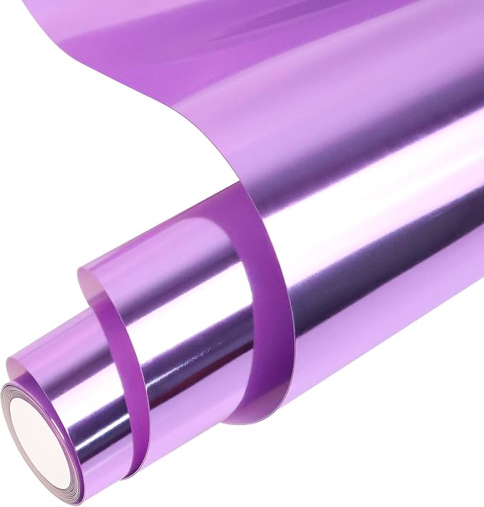 Purple Heat Transfer Vinyl Roll, Soft Metallic Foil HTV by MerryMade