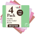 Cooler Kitchen Extra Thick Pastel Flexible Plastic Cutting Board Mats by CoolerKitchen