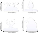 Router Template, 5mm Christmas Clear Cut Board DIY Woodworking Handle Templates - Image 2