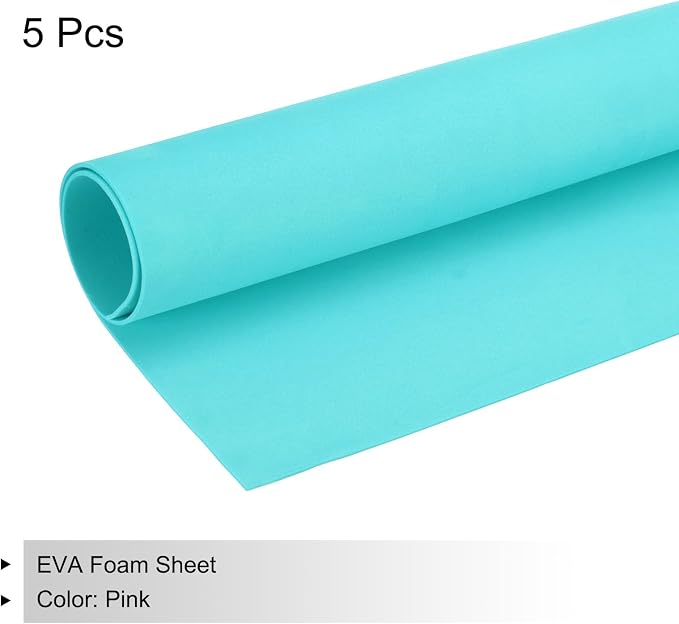 MECCANIXITY EVA Foam Sheets Blue Green 35.4 Inch x 19.7 Inch 2mm Thick Crafts - Image 3