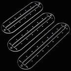 PH PandaHall 6pcs 3 Sizes Zipper Making Templates by PHPandaHall