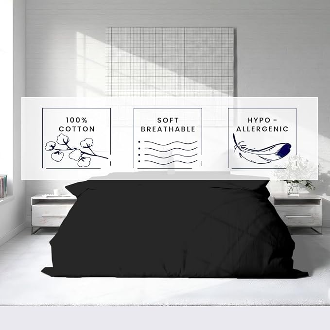 Kotton Culture 1 Pc California King Duvet Cover Only-100% Egyptian Cotton 600 - Image 5