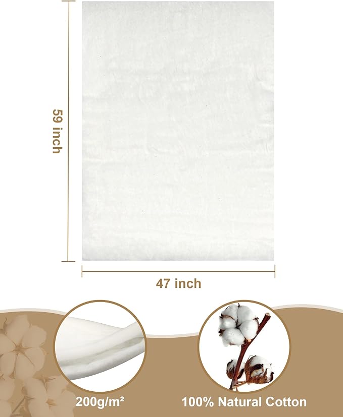 PLANTIONAL Natural Cotton Batting - Image 2