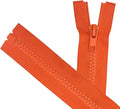 ANPURZII 2PCS #5 38 Inch Vermilion Orange Separating Jacket Zippers by Unknown