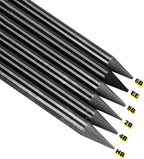 SIQITECHNO 6Pcs Woodless Graphite Pencils HB 2B 4B 6B 8B EE Drawing Sketching - Image 3