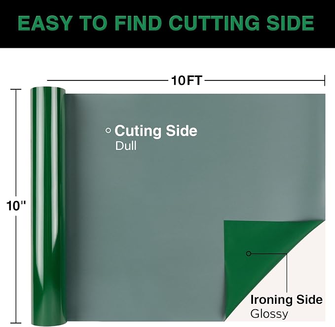TORC Green Puff 3D HTV Vinyl Heat Transfer, Activewear, St. Patrick's Designs | - Image 3