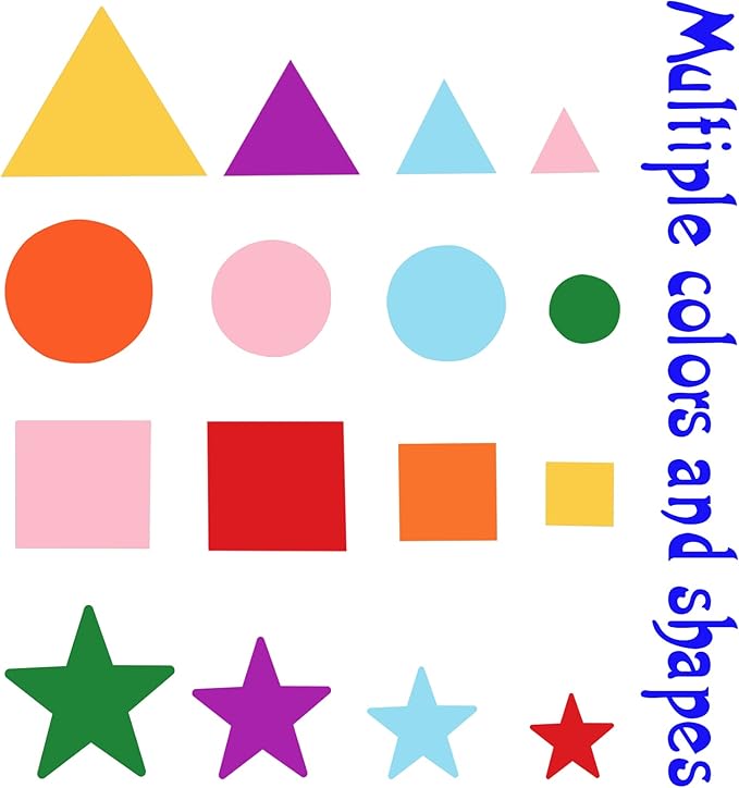 Gushu 1500Pcs Foam Stickers Foam Shapes Stickers - Image 4