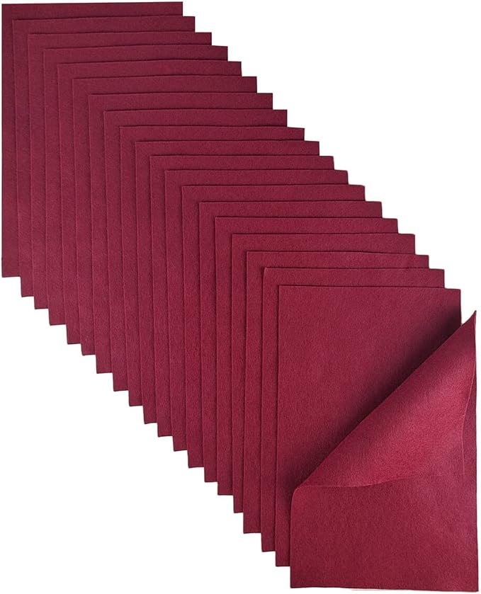 Jtnohx Color Felt, Soft Felt Sheets, 1.4mm Thick 8"x12" Handicraft Felt Fabrics - Image 2