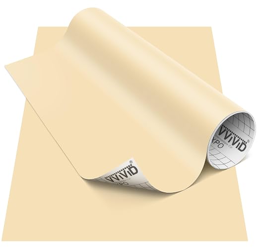VViViD DECO65 Matte Pastel Beige Permanent Adhesive Craft Vinyl by VVIVIDVINYL