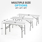 SIMPLI-Magic White Foldable Table, and Picnics - Image 2