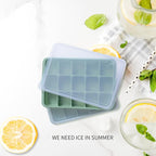 Tvmania Ice Cube Trays Set of 2, 15-Cube Silicone Molds - Image 4