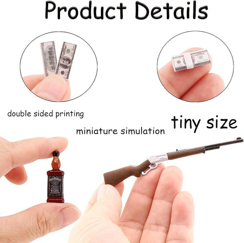 1 Set Miniature Things 1/12 Scale Dollhouse Accessories Miniature Money Mini - Image 2