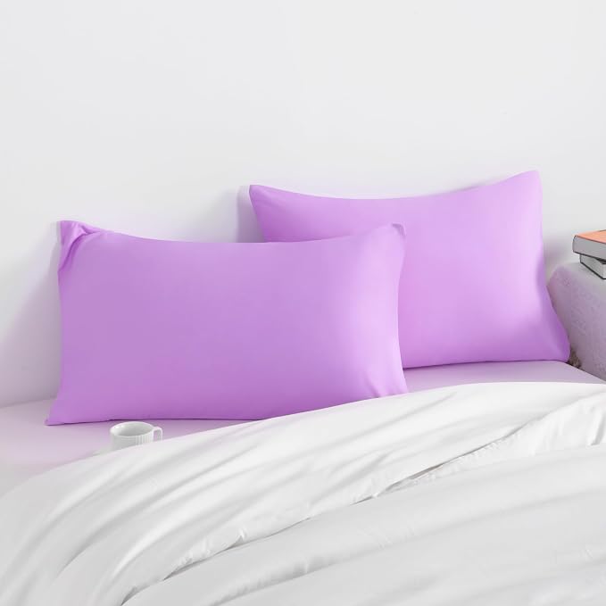 NTBAY King Pillow Cases Set of 2, 2 Pack Brushed Microfiber 20x36 Pillow Cases - Image 2