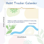 Thboxes Writable Habit Tracker Calendar, Undated 18 Months Daily, Monthly Habit - Image 3