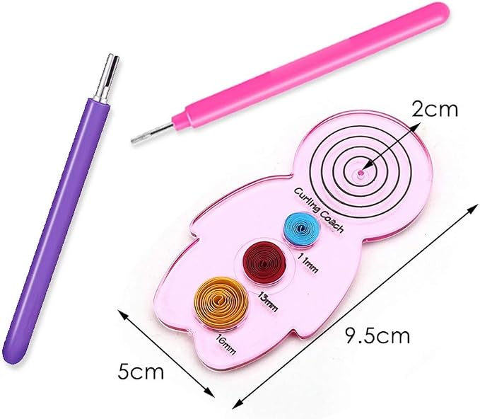 12 Pack Paper Quilling Tools Set, Slotted Needle Pens - Image 5